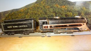 Vintage O Scale Marx Canadian Pacific Tin Locomotive W/nyc Tender