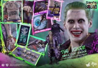 Hot Toys Mms382 Suicide Squad 1/6 Joker (with Bonus Parts) Special Edition Bnib