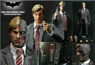 Hot Toys Batman The Dark Knight Movie Two - Face /harvey Dent Sideshow Oop