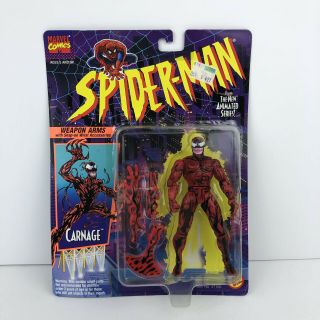 Toybiz 1994 Marvel Spider - Man The Animated Series: Carnage With Weapon Arms