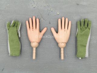 1/6 Scale Toy Us Army Pilot - Nomex Flight Gloves W/bendy Hand Set