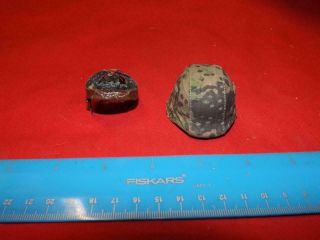 1:6 Scale Dragon Wwii German Metal Helmet W/liner Camo Cover 1 Fall