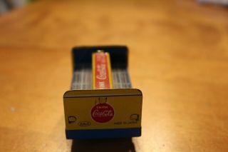 Vintage 1950 ' s Japan Coca Cola Delivery truck Tin Toy Friction HAJI 5