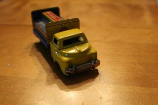 Vintage 1950 ' s Japan Coca Cola Delivery truck Tin Toy Friction HAJI 6