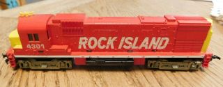 Tyco 235 - 10 Ho Scale No.  4301 Alco Rock Island Line Diesel Locomotive Runs.