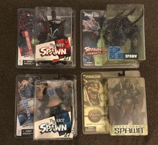 Mcfarlane Toys Art Of Spawn Series Gunslinger,  Clown 5,  Mutations,  Bloodaxe Nib