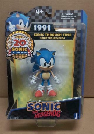 Sonic The Hedgehog Sonic Through Time Figure 20th Anniversary Jazwares 2011