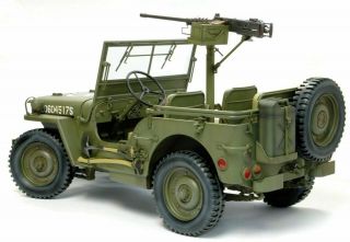 Dragon 75052 1/6 Assembled Us Willis Jeep Truck W/50 Caliber M2 Gun Model Toy