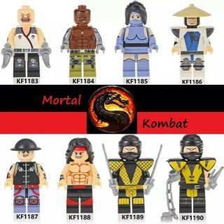 Mortal Kombat Baraka Jax Kitana Raiden Kung Lao Liu Kang Figures Bricks Toys
