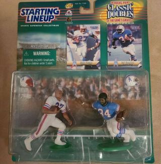 1999 2000 Starting Lineup Classic Doubles Eddie George And Earl Campbell Nip