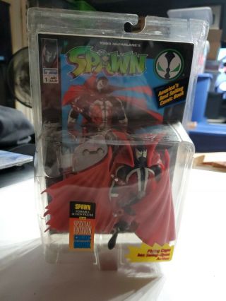 1994 Mcfarlane Spawn Posable Action Figure Plus Special Edition Comic Book