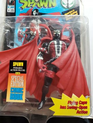 1994 McFarlane Spawn Posable Action Figure Plus Special Edition Comic Book 3