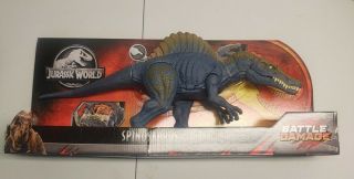 Mattel Jurassic World Battle Damage Spinosaurus Action Figure