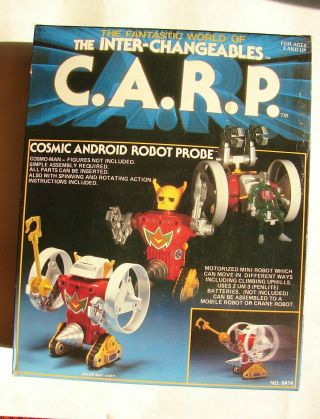 Micronauts Inter - Changeables Carp Mib Hourtoy 1987 Rare Android Robot A21