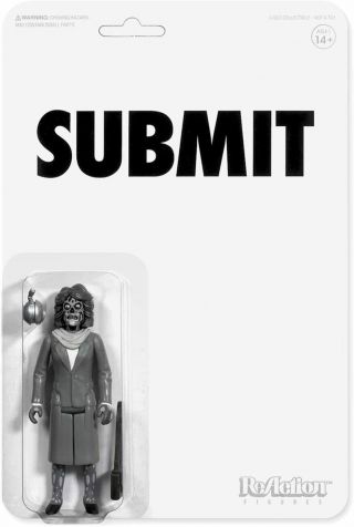 Reaction They Live Female Goul Bw Figure Super7 05248