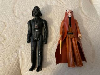 Vintage Star Wars Obi Wan And Darth Vader Yellow Lightsaber