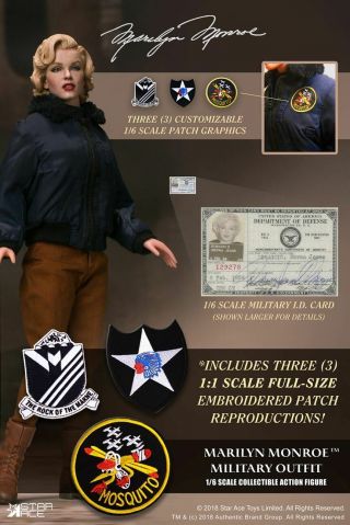 Star Ace Marilyn Monroe 1/6 Scale Figure Military Outfit -