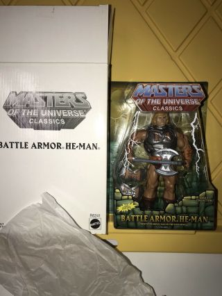 Motuc Masters Of The Universe Classics Battle Armor He - Man Motu W/ Mailer