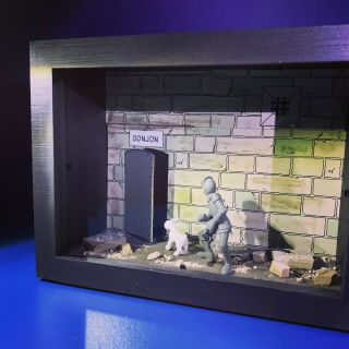 Diorama Box " Tintin En Amerique " No Pixi Aroutcheff Leblon