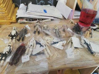 Vintage Kenner Star Wars Figure Bundle With Weapons/accessories Imperials