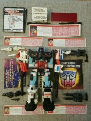 Transformers G1 Protectobot Defensor Set 1986 Pre - Owned W/specs,  Inst,  Acc,  100