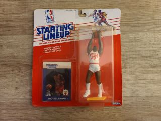 Michael Jordan 1988 Kenner Starting Lineup Chicago Bulls 1st Year W/card