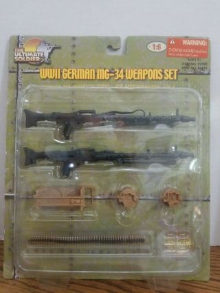 The Ultimate Soldier Wwii German Mg - 34 Weapon Set Package