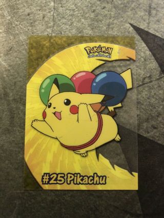 Pikachu Pci 2000 Pokemon Tv Animation Topps Clear See Through Card 25 Mp