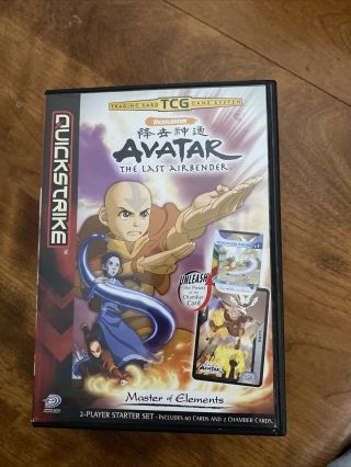 Upper Deck Avatar The Last Airbender Card Game Tcg Starter Set Aang & Katara