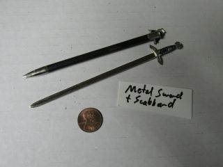 Dragon Ultimate Soldier Metal Sword And Scabbard 1:6 Loose
