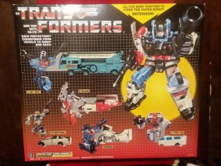 Transformers G1 Reissue Protectobots Defensor Giftsetwbox Autobot Usa Seller