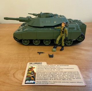 1982 Hasbro Vintage Gi Joe Mobat (motorized Battle Tank) W/operator