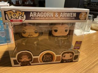 Funko Pop Sdcc 2017 Lord Of The Rings - Aragorn & Arwen Figure -