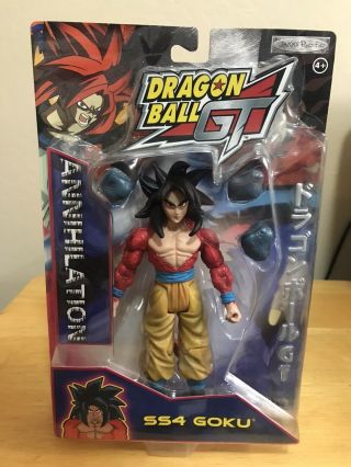 Jakks Dragonball Gt Annihilation Ss4 Goku Action Figure