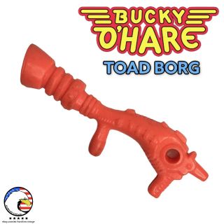 Bucky O’hare • Toad Borg • Vintage Action Figure Blaster Weapon • Orange