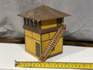 Estate Find O Scale Wood/cardboard Built Train Signal Tower Building Lionel Mth