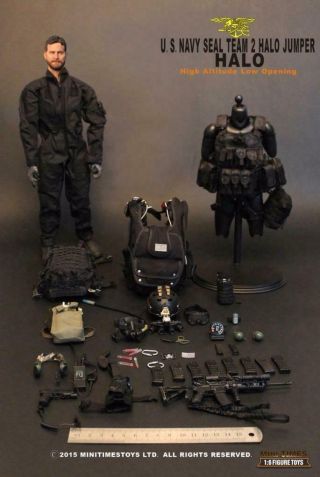 1/6 Minitimes Mini Times Us Navy Seal Team 2 Halo Jumper With Parachute In Hand