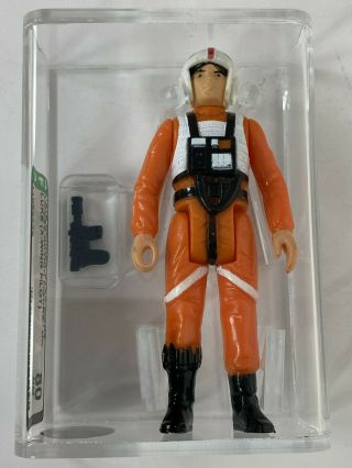 Luke Skywalker X - Wing Pilot Kenner Vintage Star Wars Loose Afa 80 Nm 1978 Hk