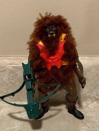 Vintage 1985 He - Man Motu Dark Face Grizzlor Variant Figure Complete