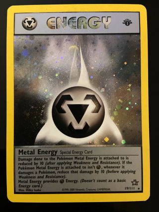 Pokemon Metal Energy 1st Edition Holo Neo Genesis 19/111