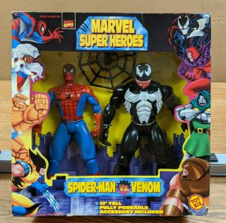 Toybiz Marvel Heroes Spider - Man Vs Venom Action Figure Set -
