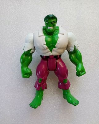 The Incredible Hulk Toy White Shirt Purple Pants China ? Toybiz ?90s Plastic 5 "