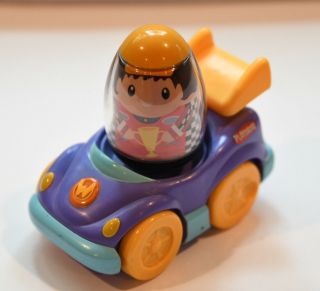 Vintage Weeble Wobble Weebicles Car And Figure By Hasbro.  From The 1973