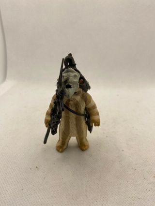 Vintage Star Wars Figure,  Logray Ewok,  With Accessories,  1983