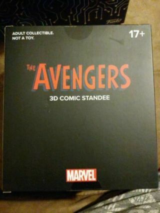 Avengers Captain America 3d Comic Standee Loot Crate Exclusive Marvel