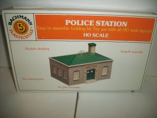 Plasticville Bachmann Police Station 45145 Ho Scale In The Box