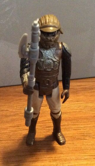 Star Wars Vintage Lando Calrissian Skiff Guard Figure Complete Weapons