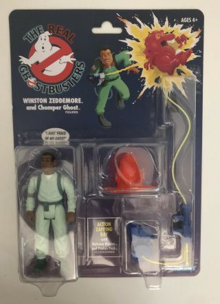 The Real Ghostbusters Winston Zeddemore And Chopper Ghost Kenner