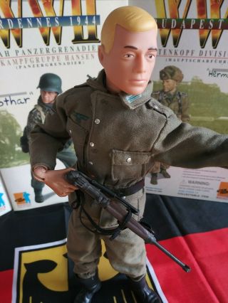 1/6 Elite Brigade Wwii German Tank Soldier Custom Action Figure & M1 Carbine