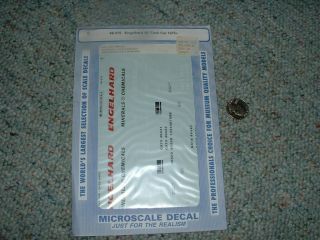Microscale Decals O Gauge 48 - 375 Engelhard 42 